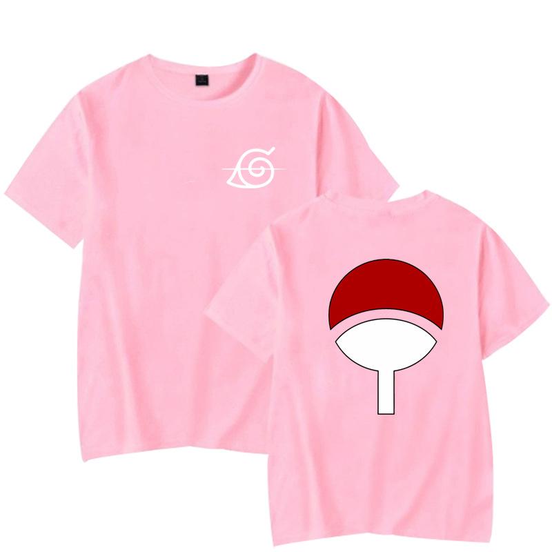 Anime Men Manga Tshirt Women Graphic Uchiha Print Unisex Short Sleeves Tops Tees Casual Tshirt Streetwear Sportwear T Shirt