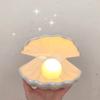 3D Shell LED Night Light теплый желтый батарейный светильник Shell настольная лампа на батарейках детский спальный светильник гостиная
