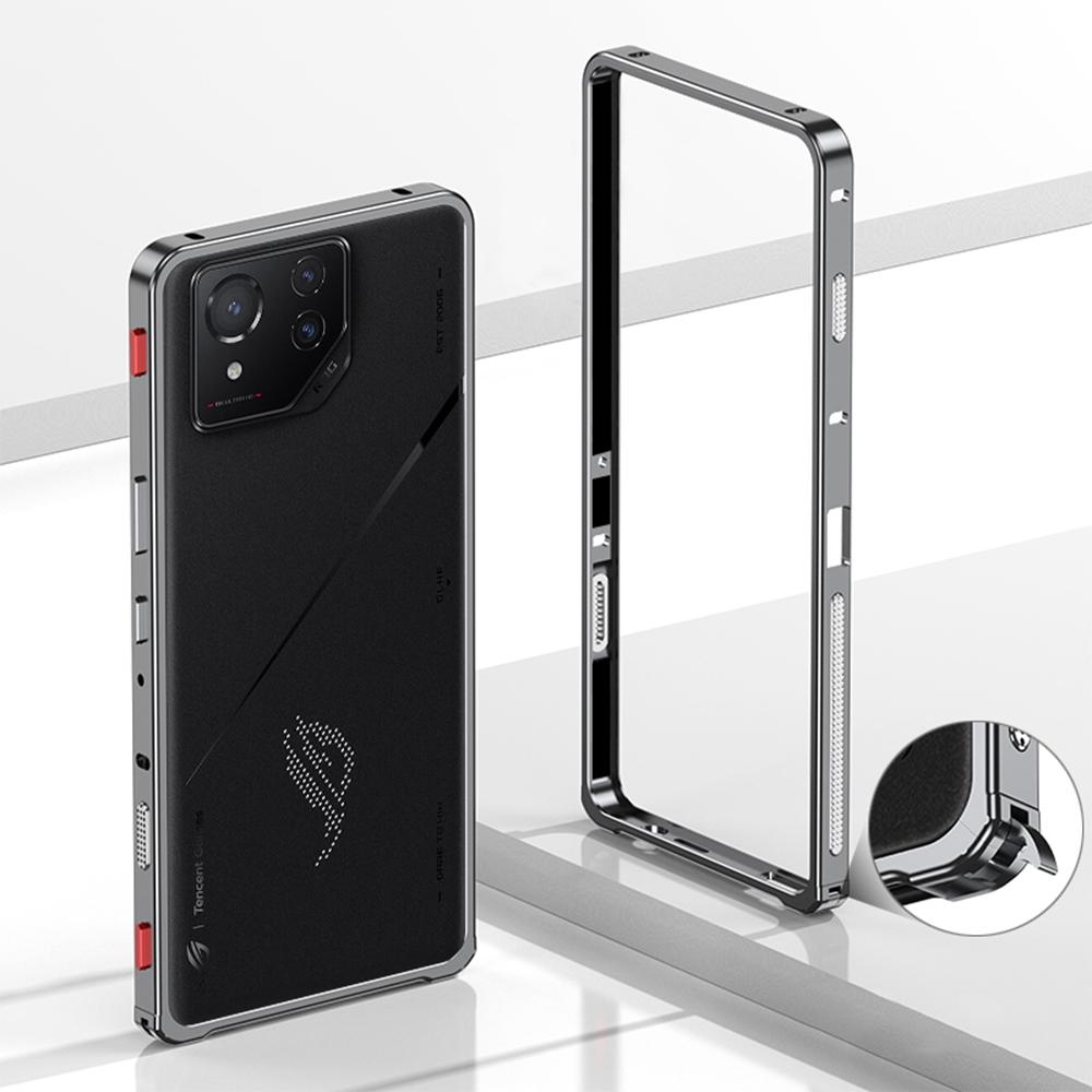 Бамперы для Asus ROG Phone 8 Pro 5G/Phone 8 5G Металлический каркас Чехол для отвода тепла с защитой объектива камеры