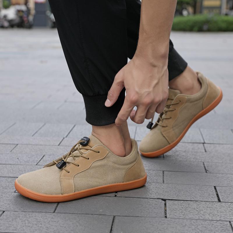 Мужские повседневные туфли на плоской подошве с широкими ладонями для вождения, женские ортопедические туфли, белые туфли для йоги и фитнеса, большой размер