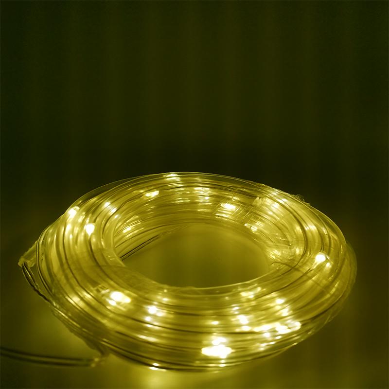 200/300 светодиодов на солнечной батарее, веревочная трубка, гирлянда, уличная водонепроницаемая гирлянда, садовая гирлянда для рождественского украшения двора