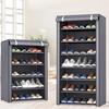 Shoe Rack Organizer Multilayer Dustproof Shoes Storage Cabinet Home Hallway Space-saving Cabinets Shoe Shelf