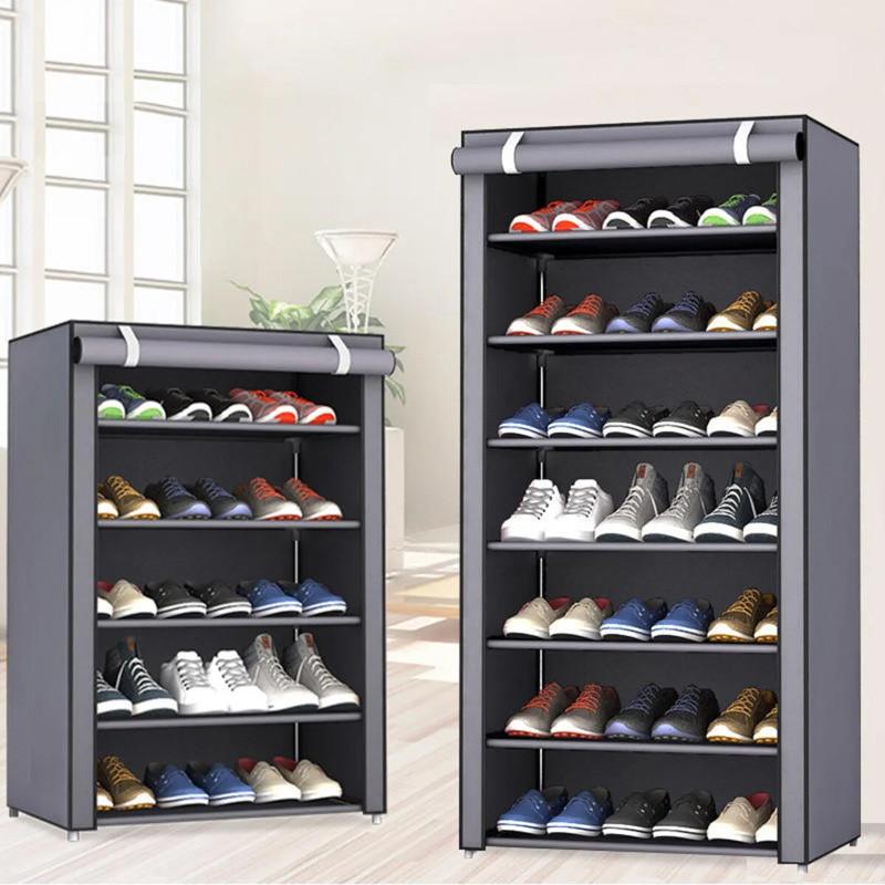 Shoe Rack Organizer Multilayer Dustproof Shoes Storage Cabinet Home Hallway Space-saving Cabinets Shoe Shelf