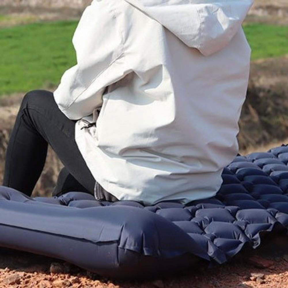 Built-in Pump Camping Air Mattress Thickened Pad Tear-Resistant Inflatable Mattress Foldable Portable