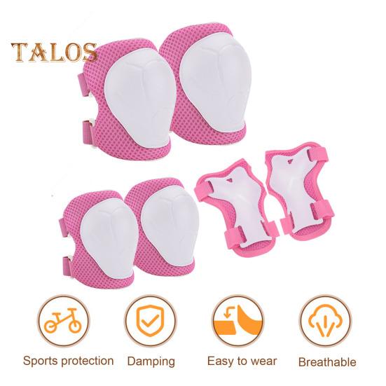 6 шт./компл. детский защитный комплект для катания на коньках с наколенником, локтем, защитой запястья, защитой для роликовых коньков, скейтборда, самоката, велосипеда, защитным снаряжением для езды на велосипеде