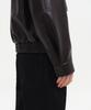 Musinsa Standard Synthetic Leather Oversized Aviator Jacket [Dark Brown]