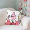 Funny Cute Pink Bunny Pillow Case Pillows For Cover Home Decor Items Living Room Decoration Cushion Covers