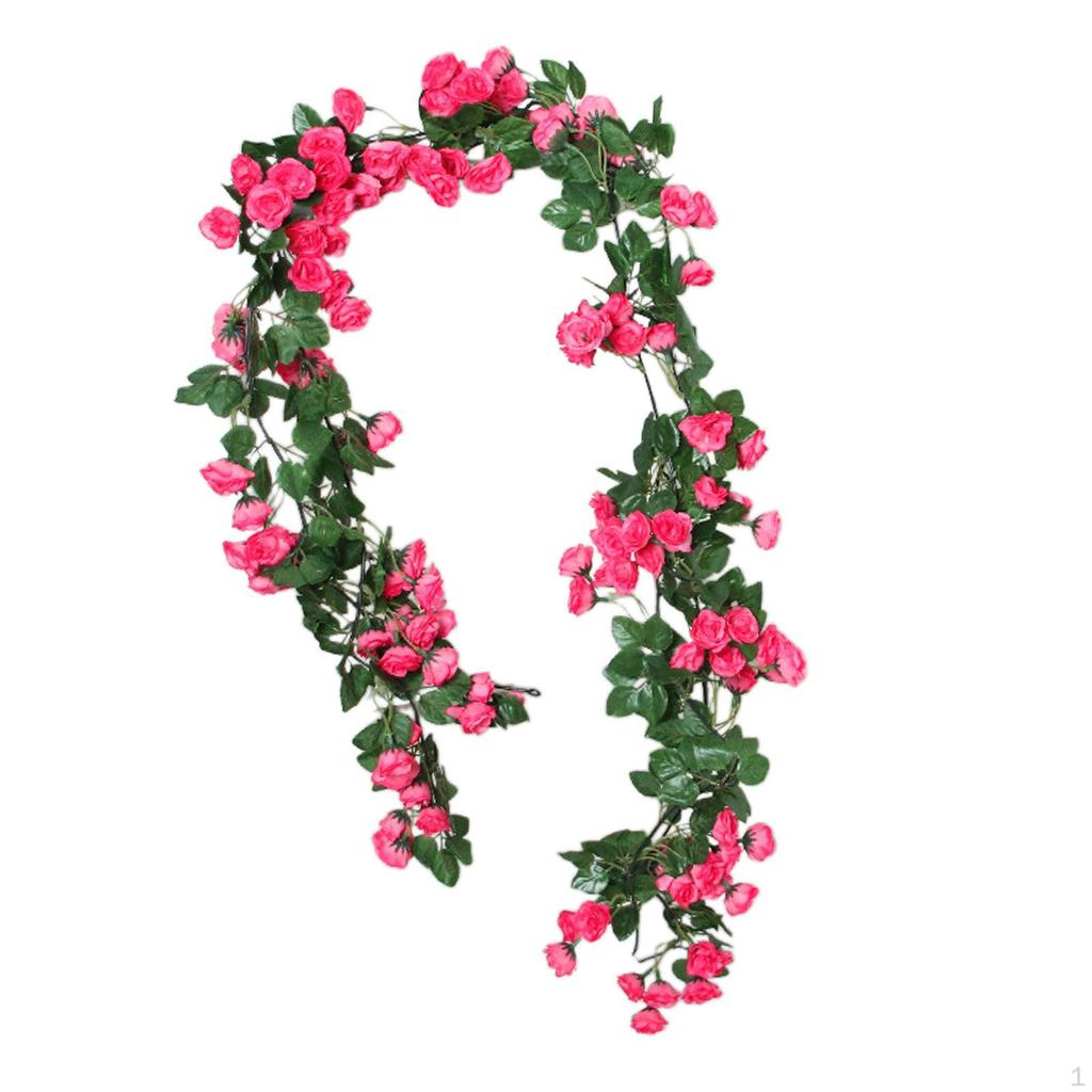 Искусственный декор из розовой лозы для украшения дома