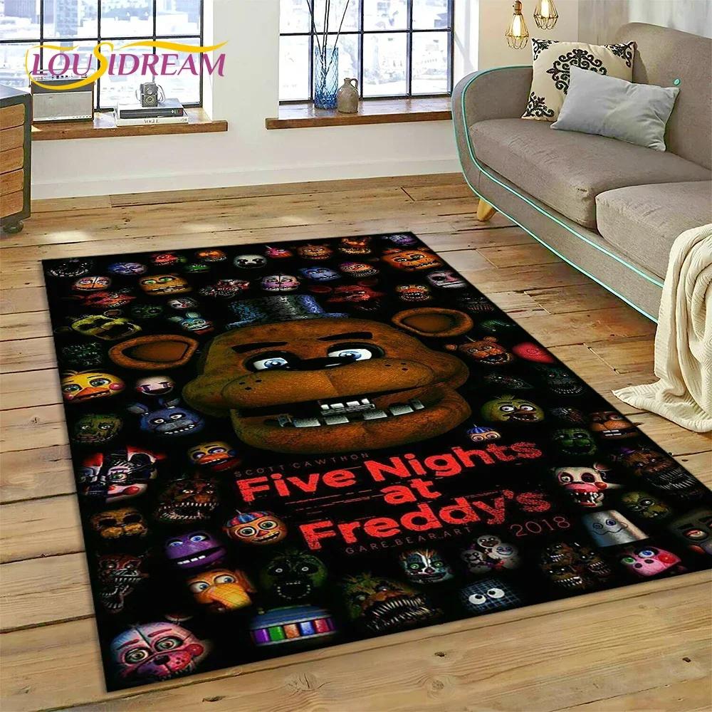 3D Хоррор Игра FNAF-F Freddy Ковер Коврик для Гостиной Спальни Дома Украшение Дивана, Коврик для Игровой Зоны Детей Нескользящий Напольный Коврик Подарок