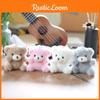 Cute Bear Rabbit Bunny Plush Keychain Pp Cotton Kids Adults Backpack Decoration
