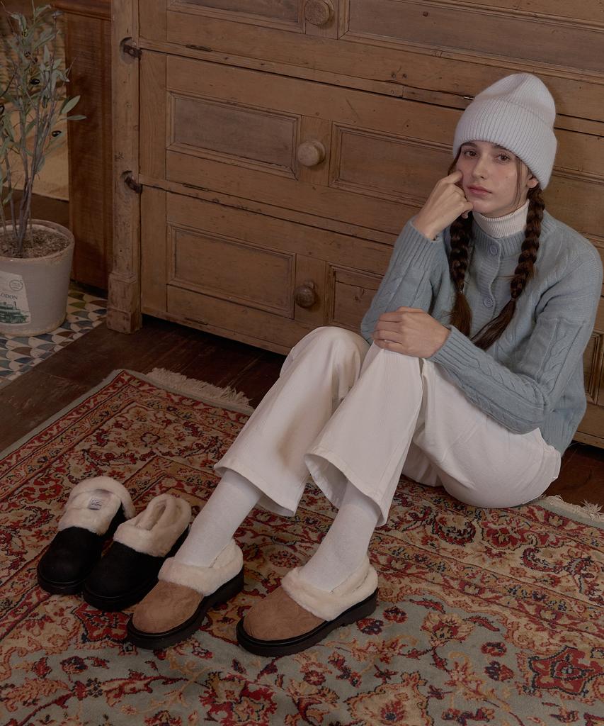 Шерстяные клоги Shoehi (2 цвета)_B5222
