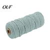 Braiding Cord for Jewelry Making 3mm Cotton Cord, 109 Yards Twisted Craft Colored Decorative Home Decor String Tapestry, Hand Braiding, DIY