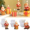 Santa Claus Candle Molds Handmade Castings Molds Christmas Silicone Moulds Epoxy Resin Molds Plasters Molds