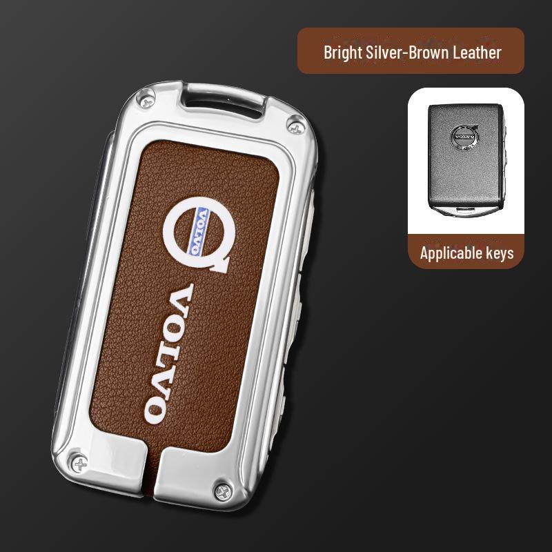 Чехол для ключа Volvo для XC60 и S90: Чехол для автомобильных аксессуаров для XC90, XC40, S60L - в комплект входит сумка с пряжкой