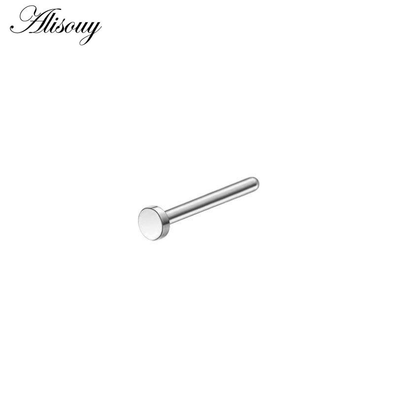 Alisouy 1Piece Steel 20G Faux Nose Rings Fake Septum Rings Hoop Nostril Daith Piercing Fake Clip On Nose Rings Oreja Piercings Jewelry