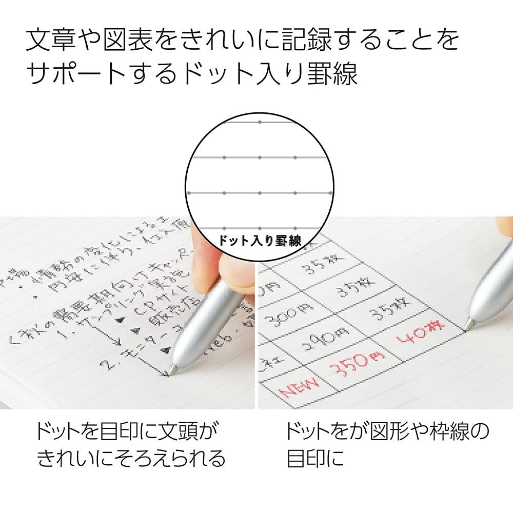 KOKUYO Блокнот Campus Twin Ring с точками, обрезанный, A7, набор из 3 книг Me-M364BT-DBX3SET