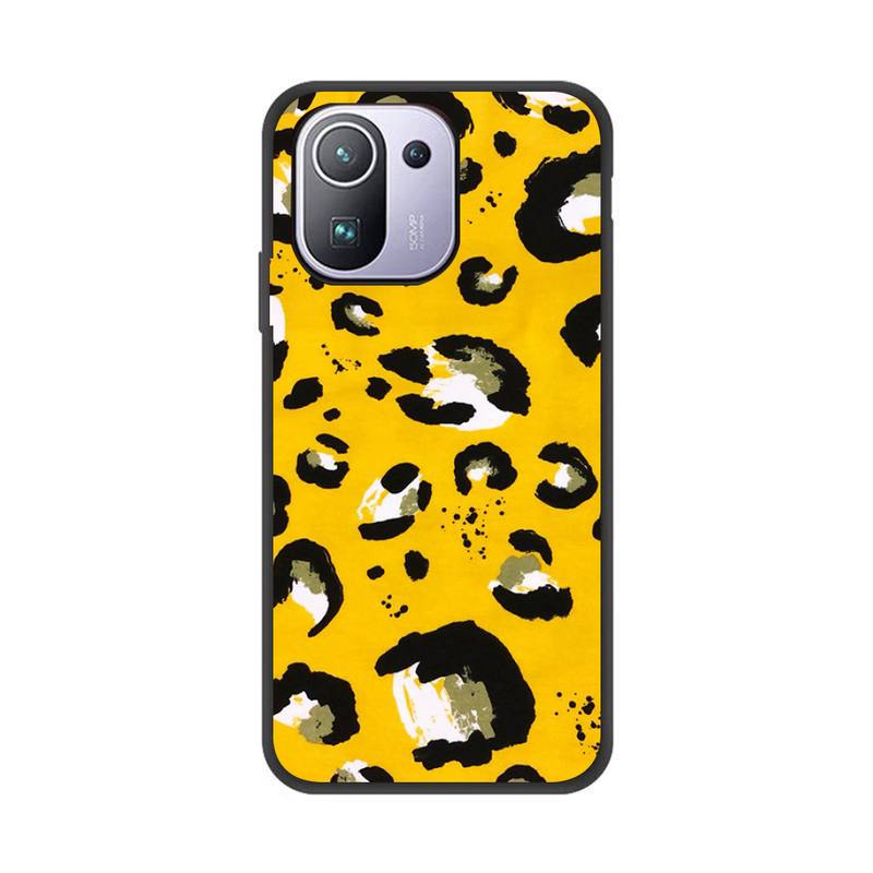 Leopard Print Pattern Phone Case For Xiaomi Redmi 8A 9 K30 Pro 9A Note 8T Note 8 9 Pro TPU Soft Silicone Black Cover