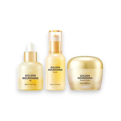 Golden Nourishing Набор из 3-х средств по уходу за кожей – Масло 30 мл, Сыворотка 30 мл, Крем 50 мл