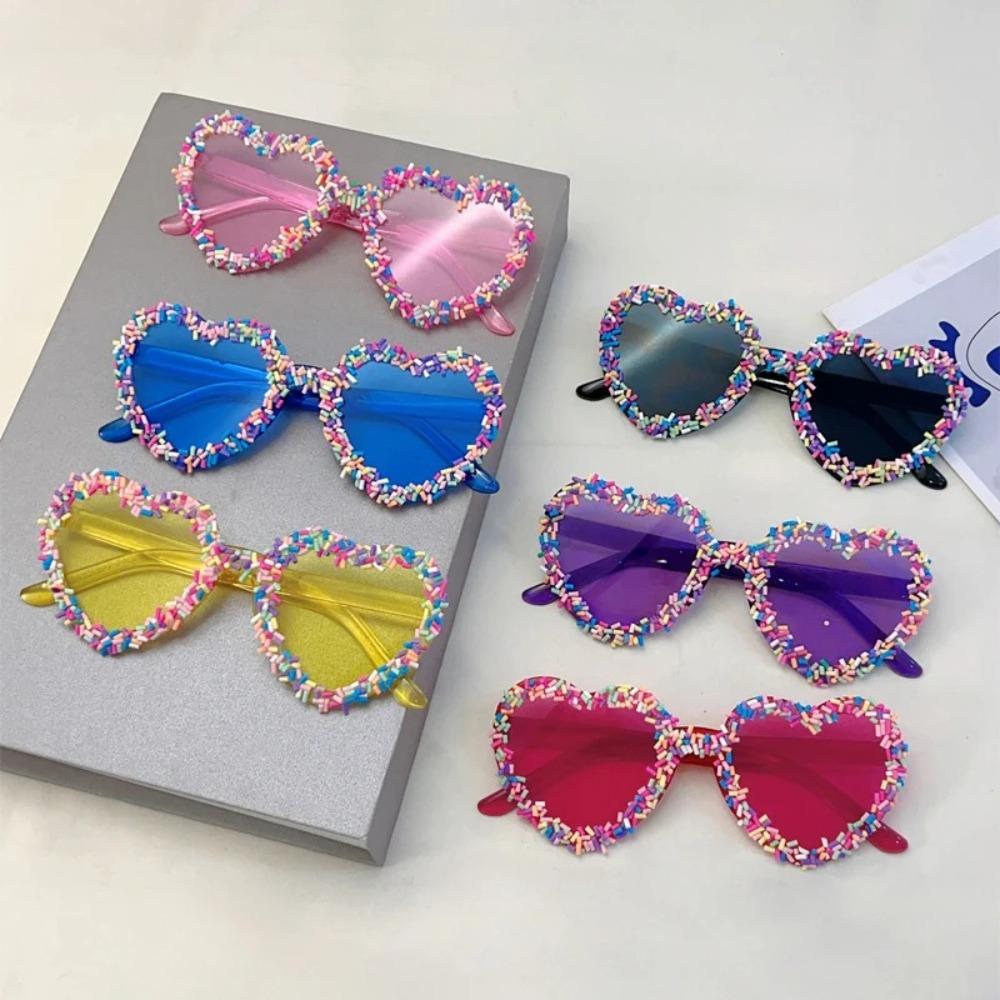 Heart Shape Love Heart Sunglasses Luxury Punk Sunglasses Trendy Vintage Sunglasses Party Eyewear