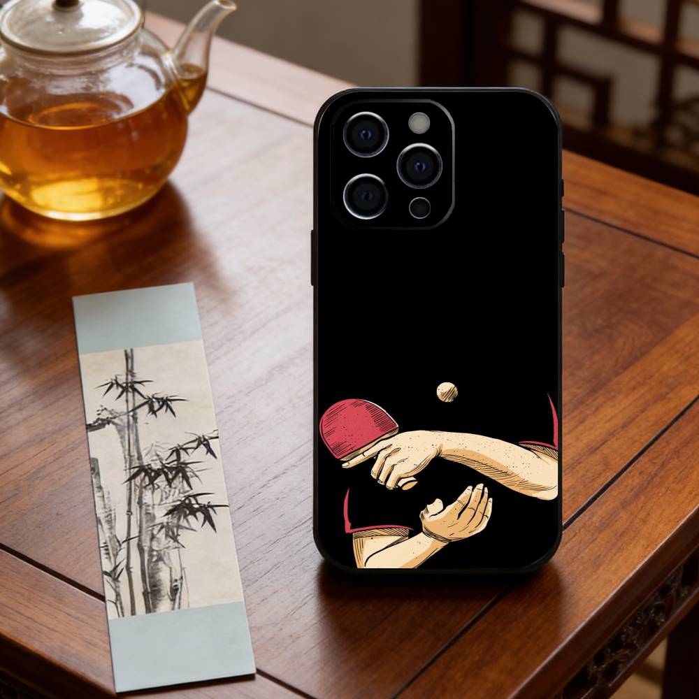 Чехол для телефона Пинг-понг ракетка Силиконовый Мягкий Для IPhone 17 16 15 14 13 12 11 X XR Plus Pro Max Plus