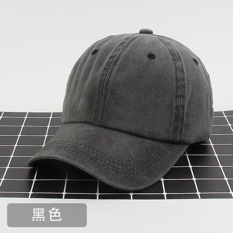 Pure Cotton Versatile Old Washed Baseball Hat Cowboy Cap Street Hipster Autumn and Winter Hat Female Printing
