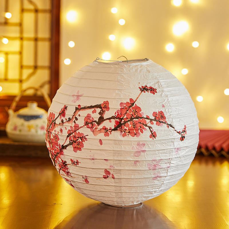 Бамбуковый бумажный фестивальный фонарь цветок с принтом букв бумажный фонарь Праздник середины осени