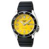 Seiko SRPL87K1 5 Sport SKX Redux Автоматические часы на силиконовом ремешке для корпуса Мужские, Размер 42,5 мм, Желтый/Черный