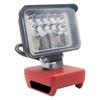 Wireless LED Work Light 3inch  18LED 2800LM Dual USB Port for Milwaukee Cordless M18 18V Battery