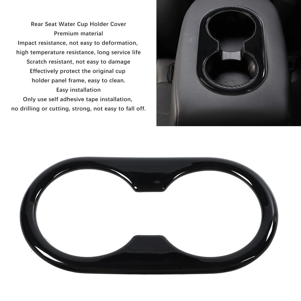 Крышка держателя стакана для воды на заднем сиденье, декоративная крышка держателя стакана, замена для Tesla Model 3 Y 2022