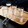 Набор 27 мл 12 шт. Рюмки для водки и спиртных напитков для вечеринки, бара, с толстым дном, бокалы для ликера, стопки, бытовая прозрачная посуда для напитков, винные принадлежности