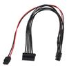 Луженый медный кабель питания SATA 18AWG с мини-разъемами 6P для безопасной передачи питания на накопитель в настольных компьютерах