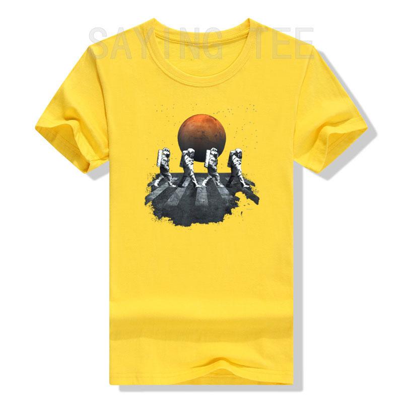 Astronauts In Walking In Space Occupy Mars T-Shirt Funny Astronaut Astronomer Scientists Graphic Tee Tops Space Lover Clothes