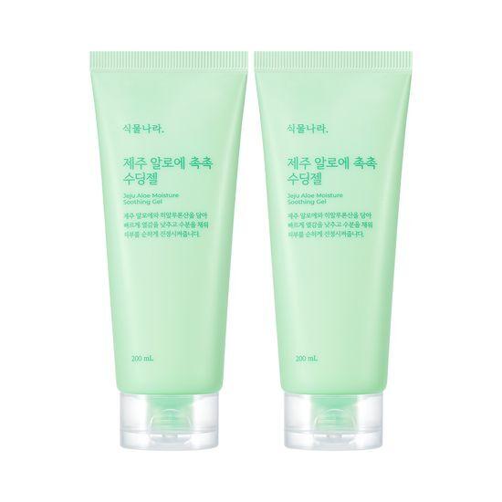 Shingmulnara Успокаивающий гель с алоэ из Чеджу 200 мл x 2