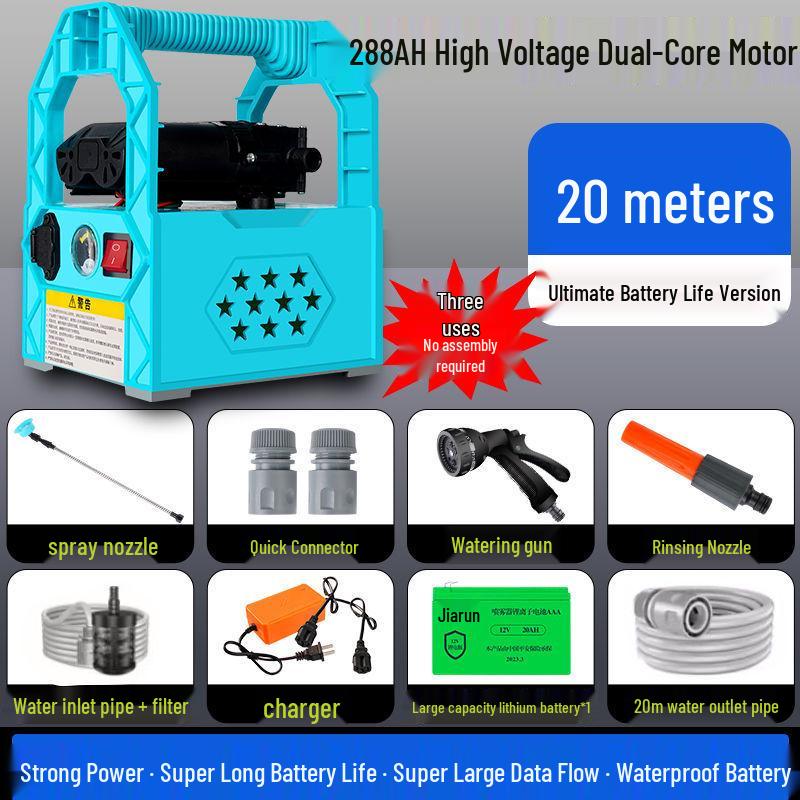 Rechargeable Lithium Battery Water Pump for Outdoor and Household Irrigation