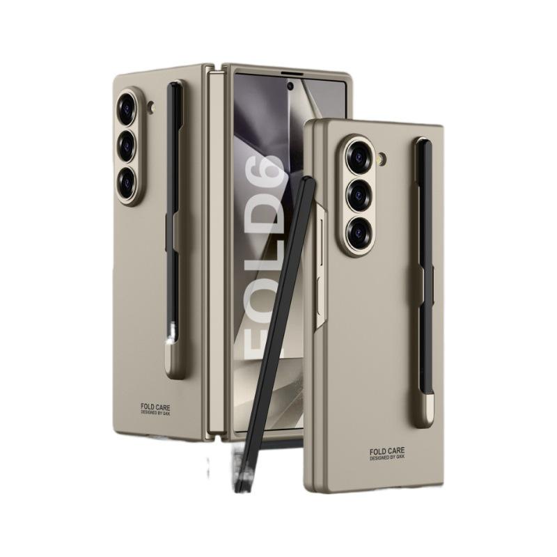 Жесткий пластиковый чехол для телефона с отделением для ручки для Samsung Galaxy Z Fold 6 Fold6 5G защитный противоударный чехол, включая ручку