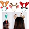 Мультяшные милые аксессуары для волос Рождественская повязка на голову Уши жирафа Повязка на голову Рождественские рога Обруч для волос