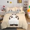 Bedding Set Panda Duvet Cover Set Teens Boys Girls Cartoon Animal Quilt Cover Queen Size Comforter Cover With Pillow Case 2/3pcs