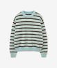 MINAV Hairy Stripe Knit [Sky Blue]
