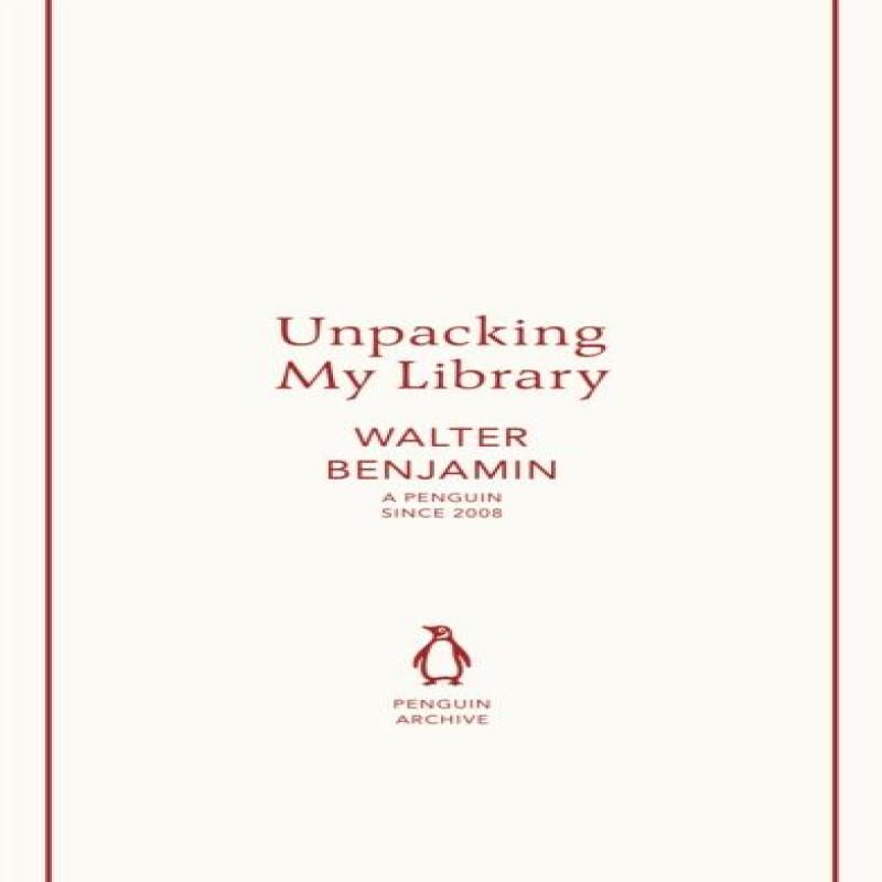 Unpacking My Library by Walter Benjamin Paperback Book 9780241747261