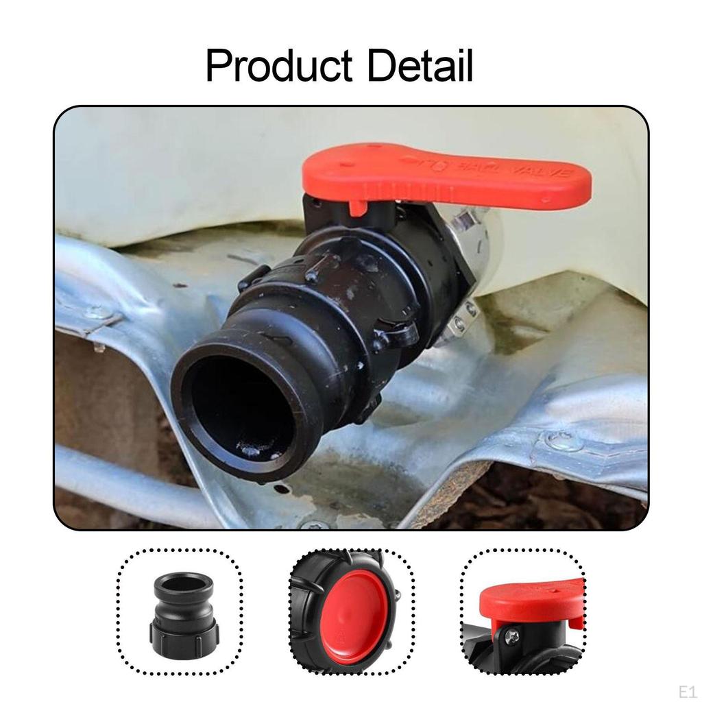Переключатель клапана резервуара IBC Сверхпрочный Соединитель Dn50 Многоразовый Адаптер для контейнера для воды/жидкости