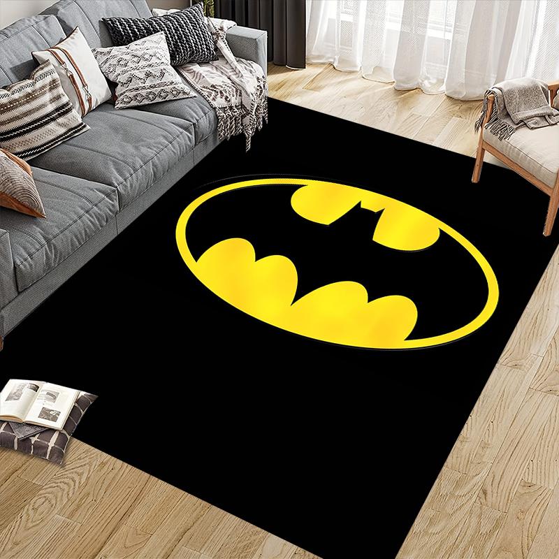 Batman Classic Element Square Area Rug, Non-Slip Floor Mat for Bedroom, Perfect Gift for Fans.chl