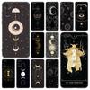 Witches Moon Tarot Mystery Totem Phone Case For Samsung Galaxy S22 Pro S21 S20 Ultra FE S10 Lite S9 S8 Plus S10E 5G Black Cover