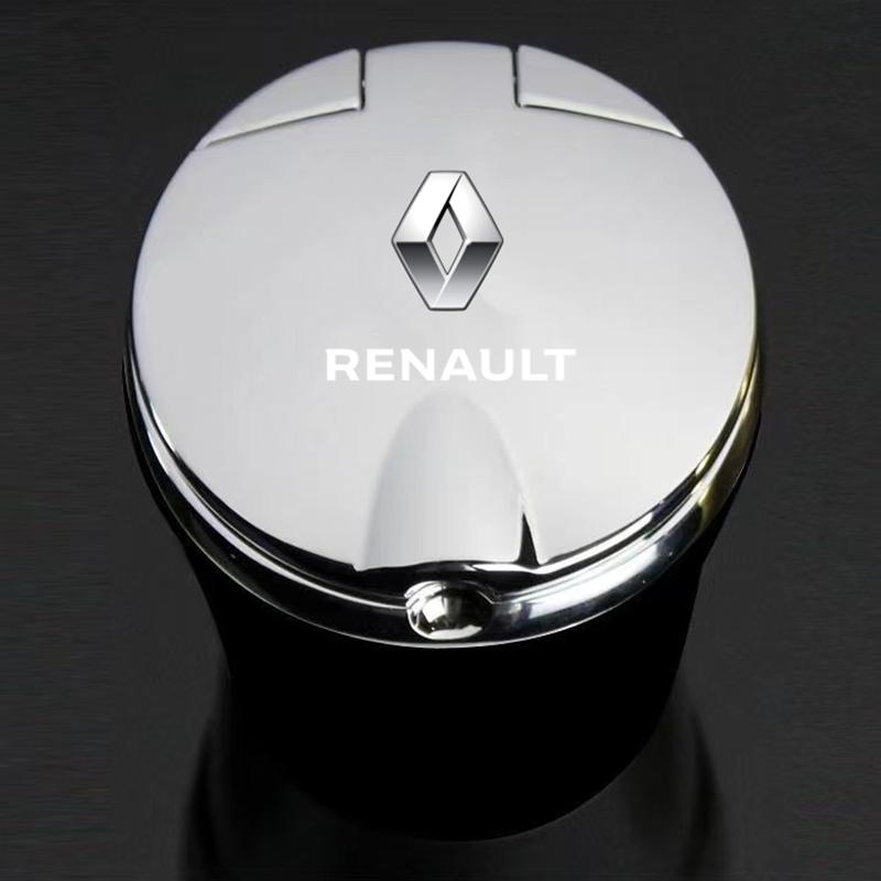 For Renault 2026 New Hub Caps Car Ashtray with LED Light Car Smokeless Cup Holder For Renault Grand Scenic 4 XMOD Megane Clio 4
