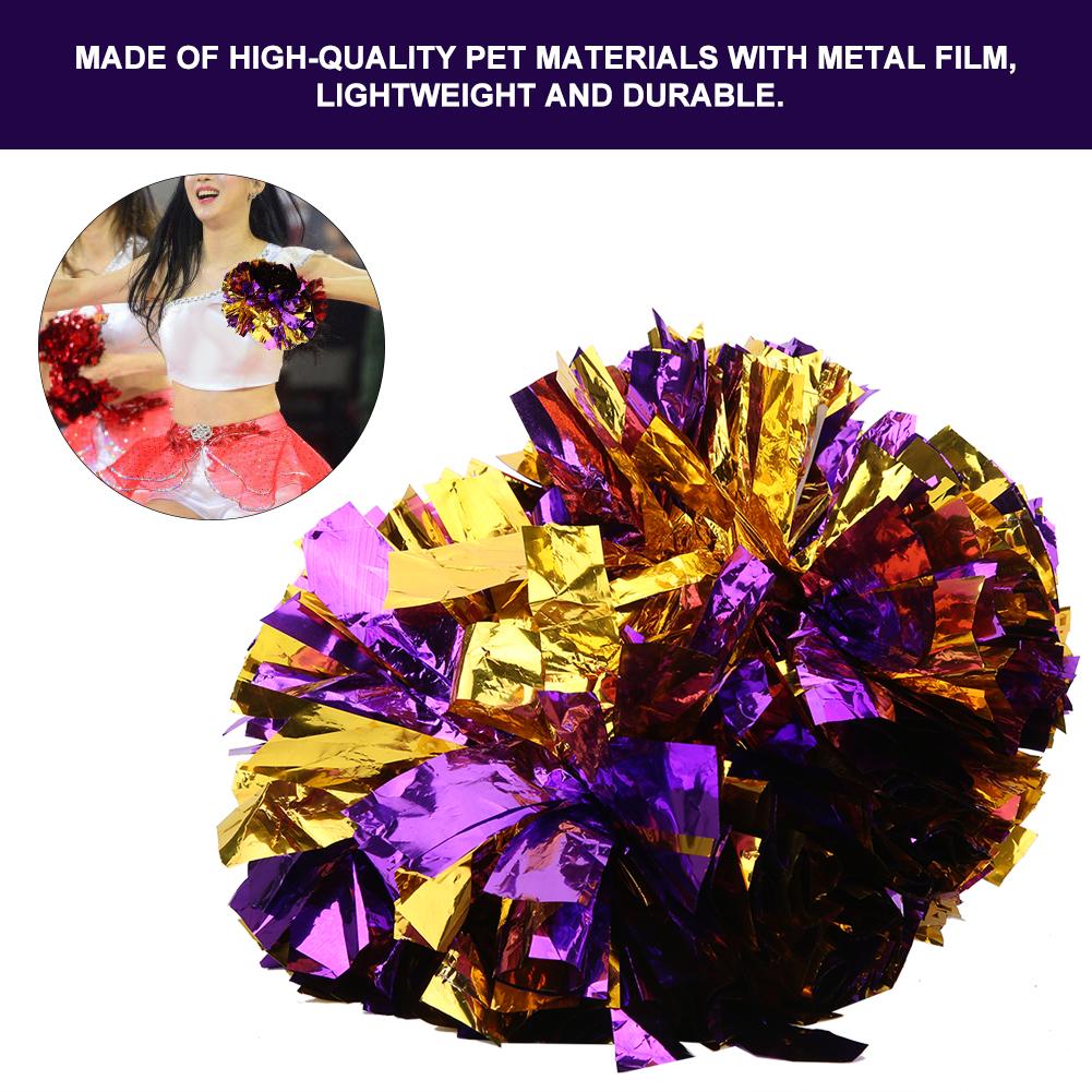 2шт двойные головки помпоны для танцев цветочный шар для спортивных матчей аксессуары