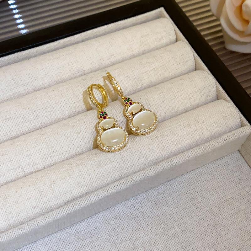 Гуофэн Серьги-кисточки с цирконом 'Серебряная игла', Ретро Легкая роскошь Высококлассные серьги-гвоздики Нишевые Универсальные серьги