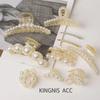 Korean Style Pearl Clip Set: Chic Large & Small Hairpins for Back of Head