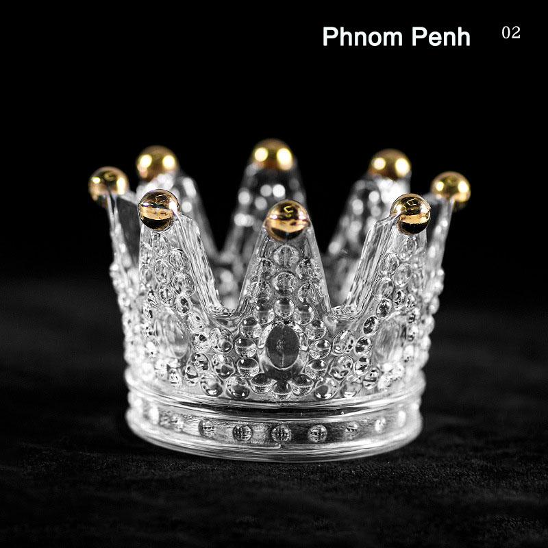 LOOTAAN Crown держатель для кистей для ногтей стеклянная стойка для маникюра акриловая УФ гелевая кисть для рисования подставка для ручек полка для демонстрации инструментов