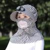 with Electric Fan Face Hood Hat Breathable Sunscreen Hat New Fan Camping Hat  Outdoor