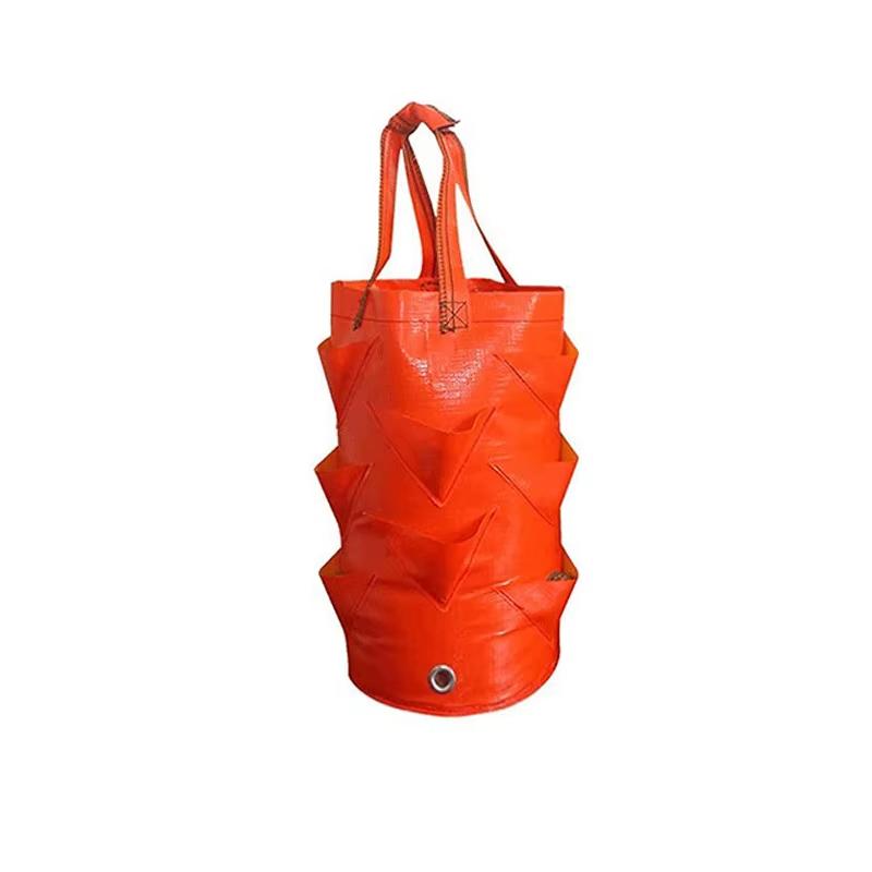 Клубничная подвесная сумка-горшок для трав, легкое садовое хранилище, контейнер для ухода за растениями и их демонстрации - Экологичная сумка для выращивания