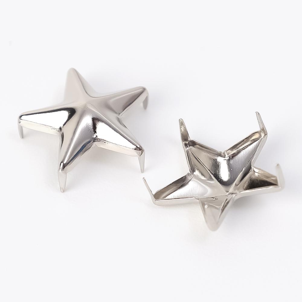 200/10 шт. металлические заклепки в форме звезд, кожаные поделки, заклепки для самостоятельного изготовления, шипы, рок-панк, украшения для сумок, заклепки, аксессуары для шитья одежды